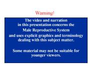 The video and narration in this presentation concerns the