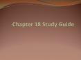 Chapter 18 Study Guide PowerPoint PPT Presentation