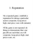 1. Reputation PowerPoint PPT Presentation