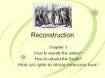 Reconstruction PowerPoint PPT Presentation
