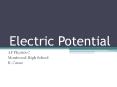 Electric Potential PowerPoint PPT Presentation
