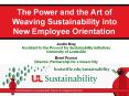 The Power and the Art of Weaving Sustainability into New Employee Orientation PowerPoint PPT Presentation