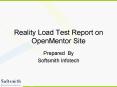 Reality Load Test Report on OpenMentor Site PowerPoint PPT Presentation