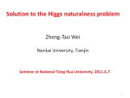 Solution to the Higgs naturalness problem