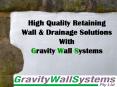 High Quality Retaining Wall & Drainage Solutions With Gravity Wall Systems PowerPoint PPT Presentation