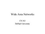 Wide Area Networks