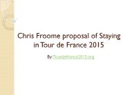Tour de France route