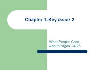 Chapter 1-Key Issue 2