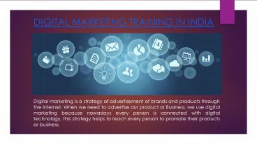 Digital marketing training in India