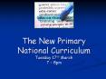 The New Primary National Curriculum Tuesday 17th March 7  PowerPoint PPT Presentation