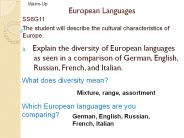 European Languages