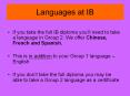 Languages at IB PowerPoint PPT Presentation