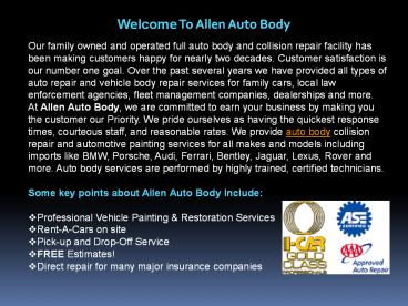 Dent Removal Westlake Village CA