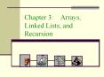 Chapter 3:  Arrays, Linked Lists, and Recursion PowerPoint PPT Presentation