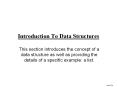 Introduction To Data Structures PowerPoint PPT Presentation