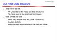Our First Data Structure PowerPoint PPT Presentation