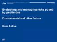 Evaluating and managing risks posed by pesticides PowerPoint PPT Presentation