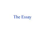 The Essay