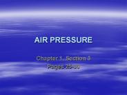 AIR PRESSURE