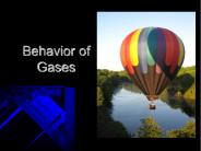 Behavior of Gases