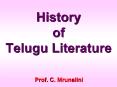 History of Telugu Literature PowerPoint PPT Presentation