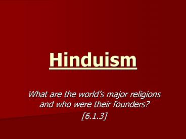 Hinduism