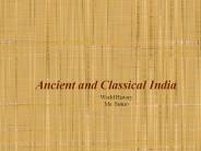 Ancient and Classical India
