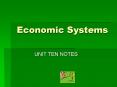 Economic Systems PowerPoint PPT Presentation
