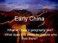 Early China PowerPoint PPT Presentation