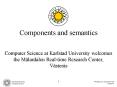 Components and semantics PowerPoint PPT Presentation