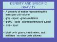 DENSITY AND SPECIFIC GRAVITY PowerPoint PPT Presentation