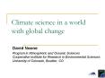 Climate science in a world with global change PowerPoint PPT Presentation