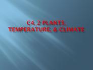 C4_2 Plants, Temperature,