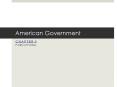 American Government PowerPoint PPT Presentation