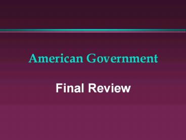 American Government
