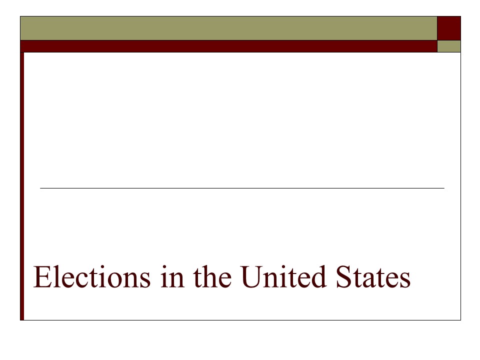Elections in the United States