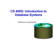 CS 405G: Introduction to Database Systems