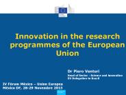 Innovation in the research programmes of the European Union
