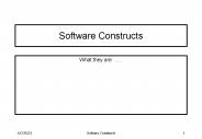Software Constructs