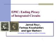 EPIC: Ending Piracy of Integrated Circuits