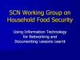 SCN Working Group on Household Food Security PowerPoint PPT Presentation