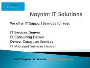 IT Consulting Services Denver - Noynim