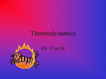 Thermodynamics