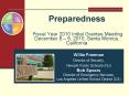 Preparedness  Fiscal Year 2010 Initial Grantee Meeting December 8  PowerPoint PPT Presentation