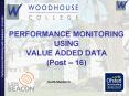 PERFORMANCE MONITORING USING VALUE ADDED DATA (Post  PowerPoint PPT Presentation