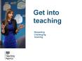 Get into teaching PowerPoint PPT Presentation
