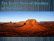 The Seven Natural Wonders of the World
