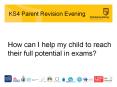 KS4 Parent Revision Evening PowerPoint PPT Presentation