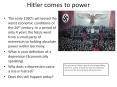 Hitler comes to power PowerPoint PPT Presentation