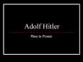 Adolf Hitler PowerPoint PPT Presentation